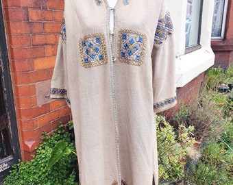 Sale stunning 1960s but could be much earlier 1920s arts and crafts work wear hand embroidered boho jacket