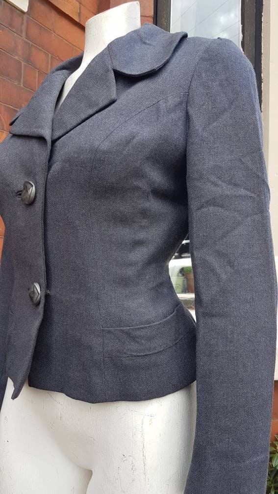 Sale Super Stylish 1950s Grey Tailored Jacket Lined and With - Etsy UK