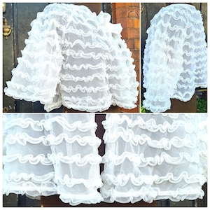Original 1950s/60s Frilly Swing Style Cape Jacket!