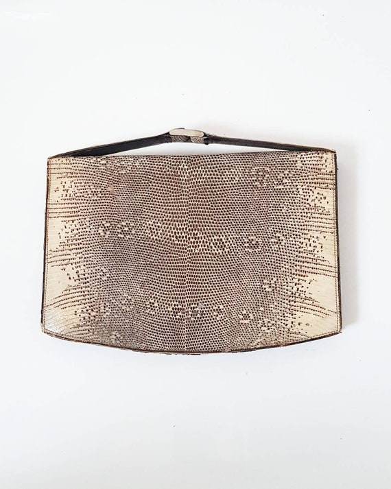 Stylish classic 1930s 40s snakeskin and leather ar