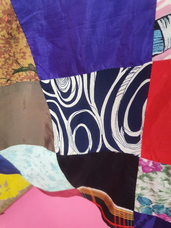 Beautiful 1940s 50s patchwork reversible skirt bl… - image 6