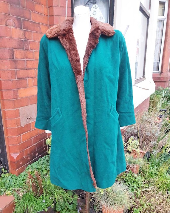 Sale stunning 1940s green wool jacket with I think