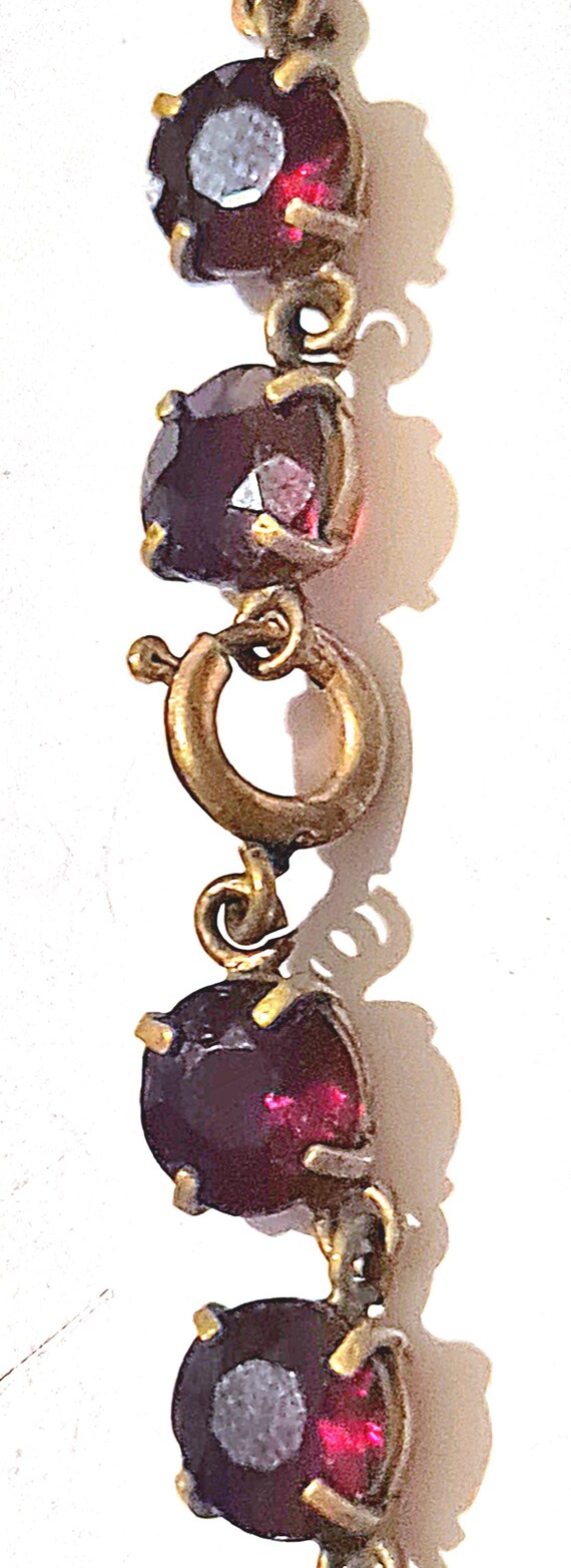 Original 1920s/30s Czech Faceted Glass Open Back Beaded