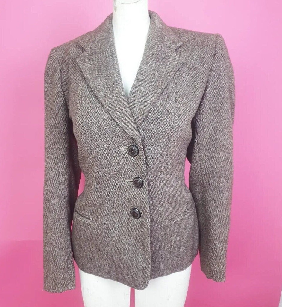 Real Vintage Search Engine stylish 1940S Brown Tweed Wool Jacket Beautiful Tailoring Wartime Classic Timeless $96.12 AT vintagedancer.com