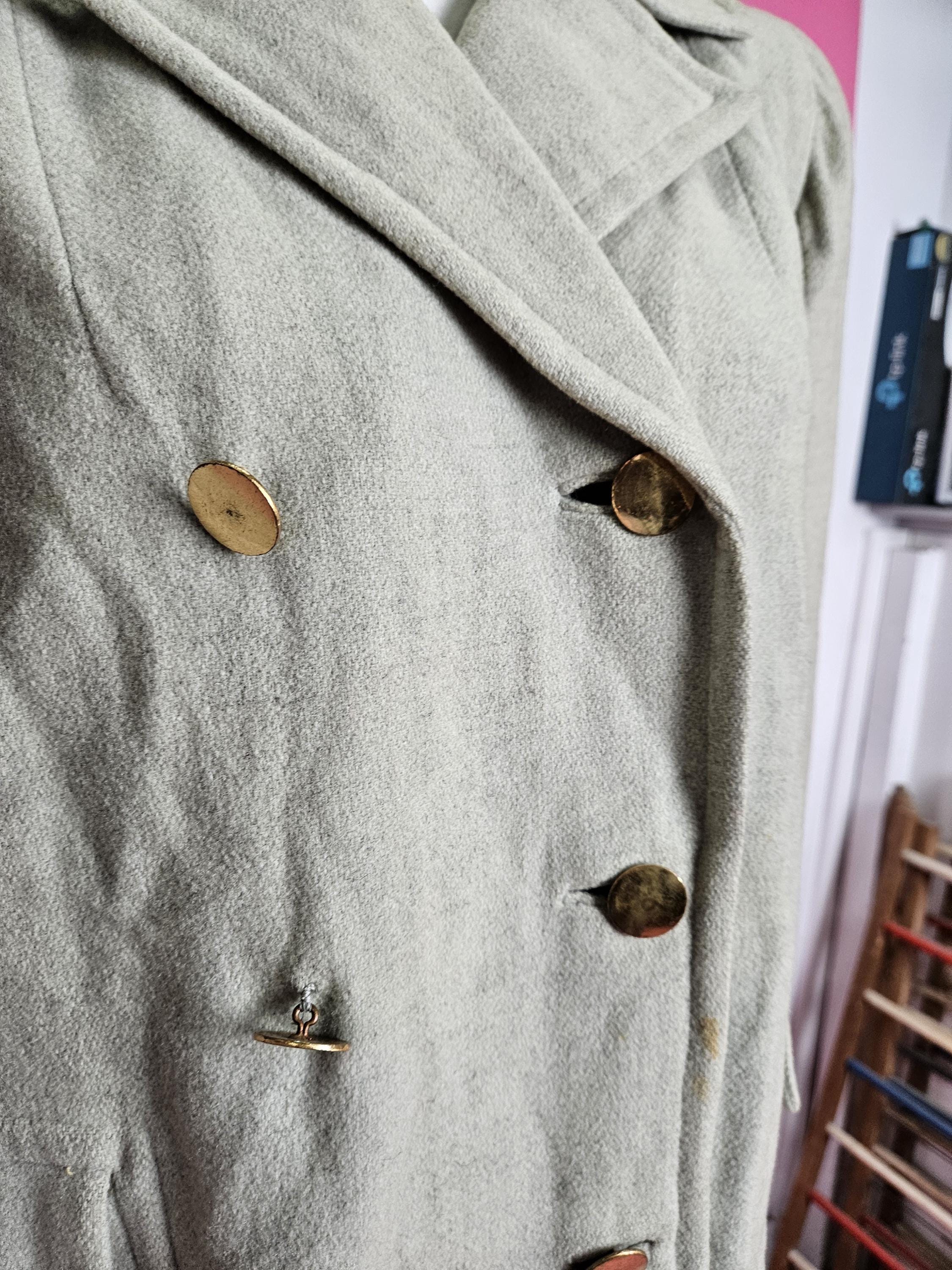 40s vintage 金ボタン ドレスジャケット ブレザー ダブルブレスト