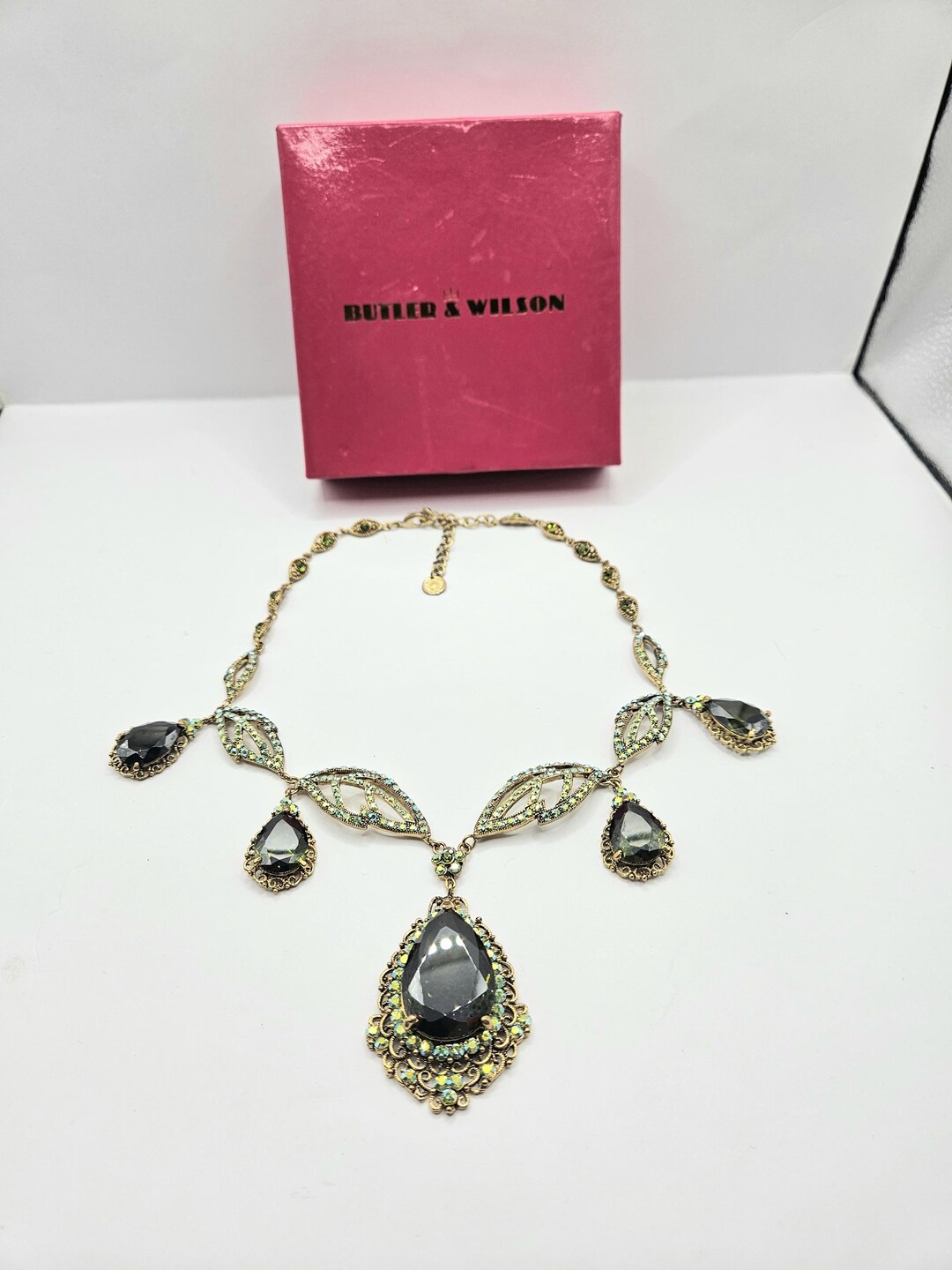 Pink Butler's Beautiful Year 2k Butler and Wilson Necklace Inspired by Edwardian Art ...