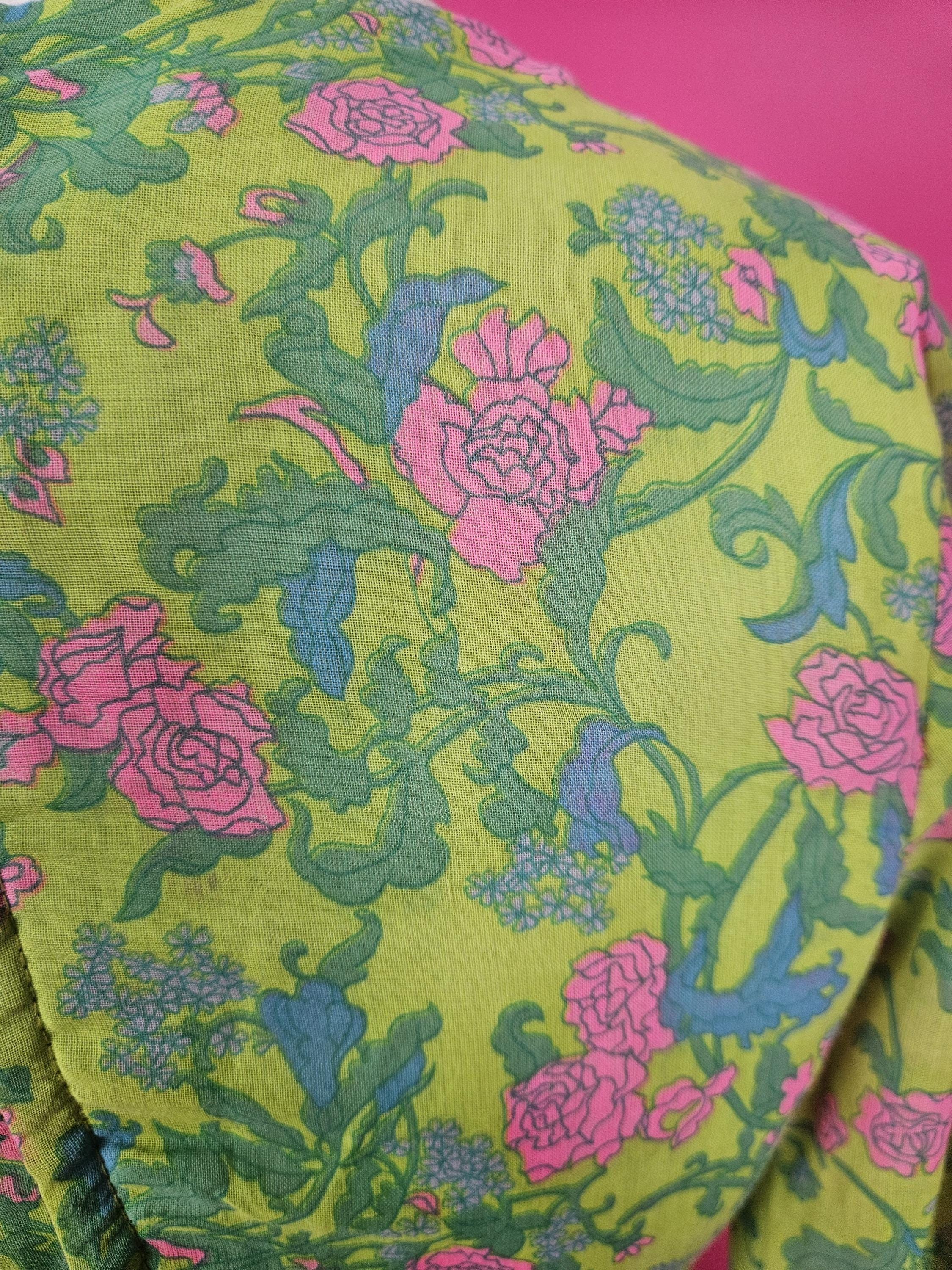 Sixties Dolly Rocker Fab 1960s Dolly Rockers Green Pink Blue Patterned Psychedelic Mini ...