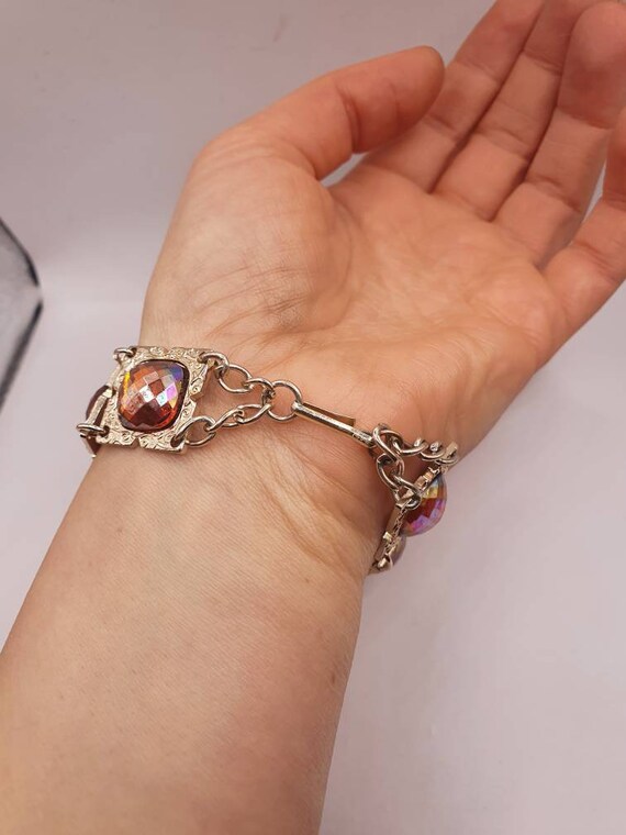 Cute 1950s 60s Plastic Link Bracelet Fun Kitsch Perfect Gift