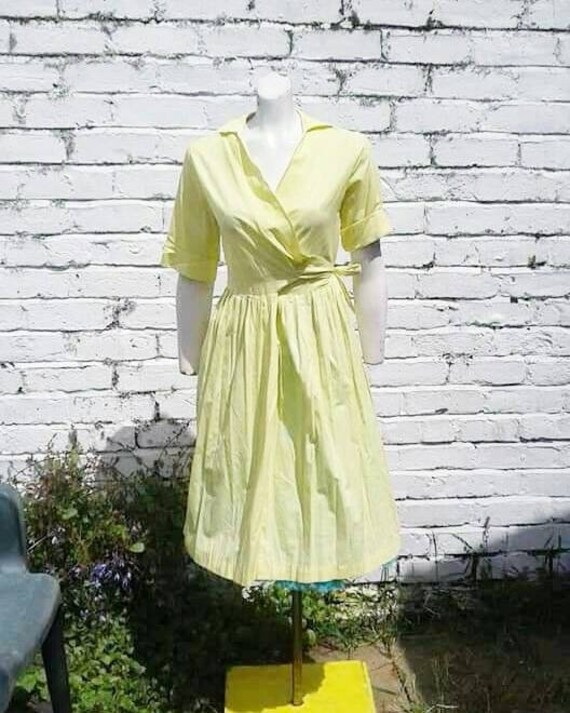 Pale yellow summer dress best sale