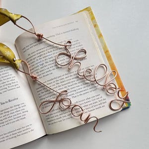 Gepersonaliseerde stijlvolle bladwijzer voor boekenliefhebbers