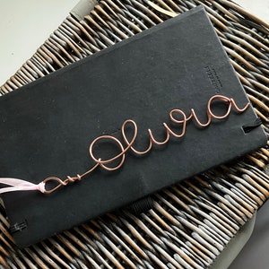 Personalized stylish wire bookmark for book lovers