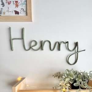 Personalized name sign for baby nursery or kids room door newborn wall art
