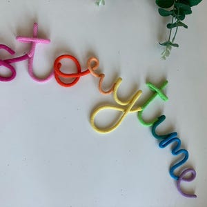 Bright Storytime Wall Art - Colorful Reading Nook Decor - Etsy