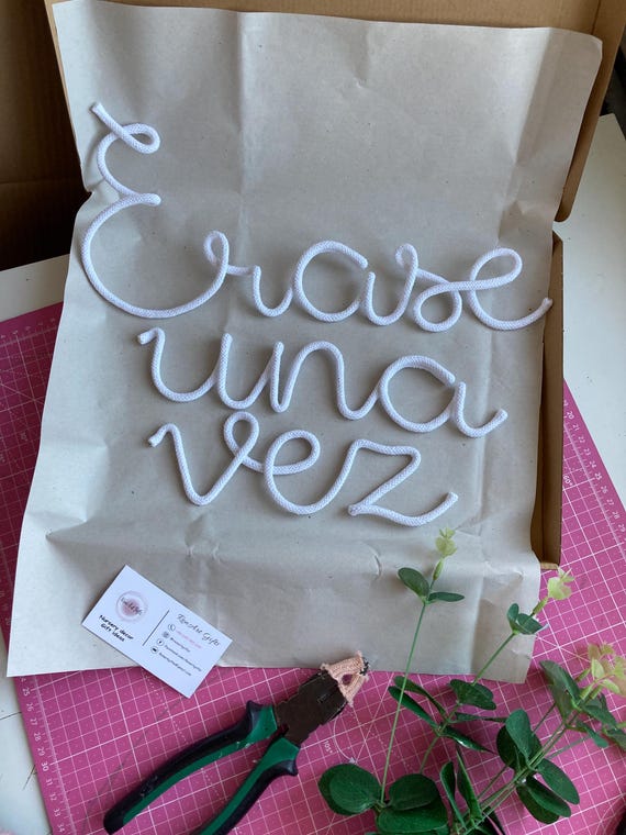 Estanterias Pared Habitacion Cartel De Madera 'Érase Una Vez