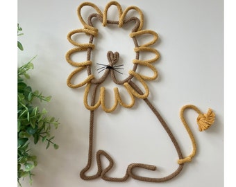 Adorable Lion Wall Decoration for Kids Bedroom or Baby Nursery
