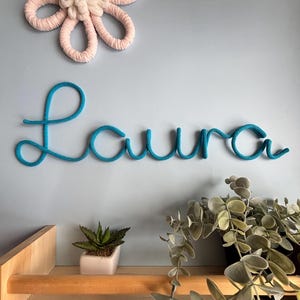 Personalisiertes Namensschild Tür Kinderzimmer – Babyzimmer Wanddeko für Neugeborene Bild 16