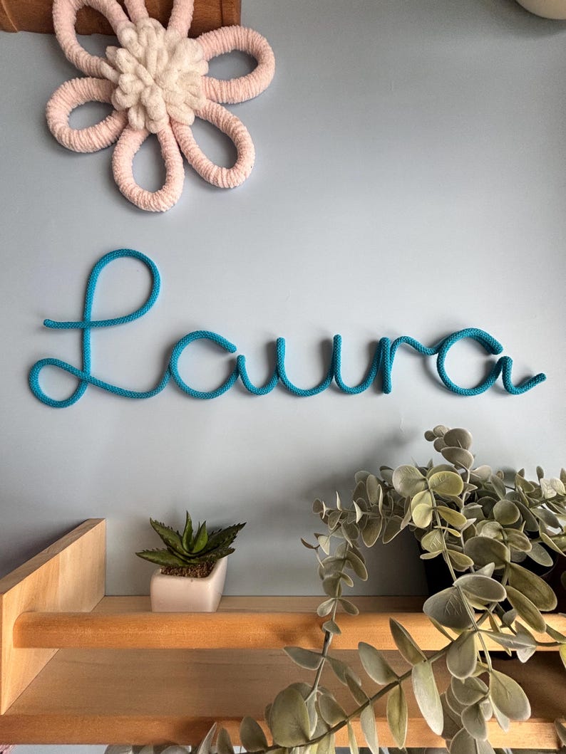 Personalisiertes Namensschild Tür Kinderzimmer – Babyzimmer Wanddeko für Neugeborene Bild 16