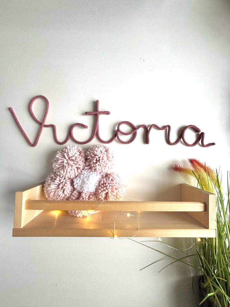 Personalisiertes Namensschild Tür Kinderzimmer – Babyzimmer Wanddeko für Neugeborene Bild 10