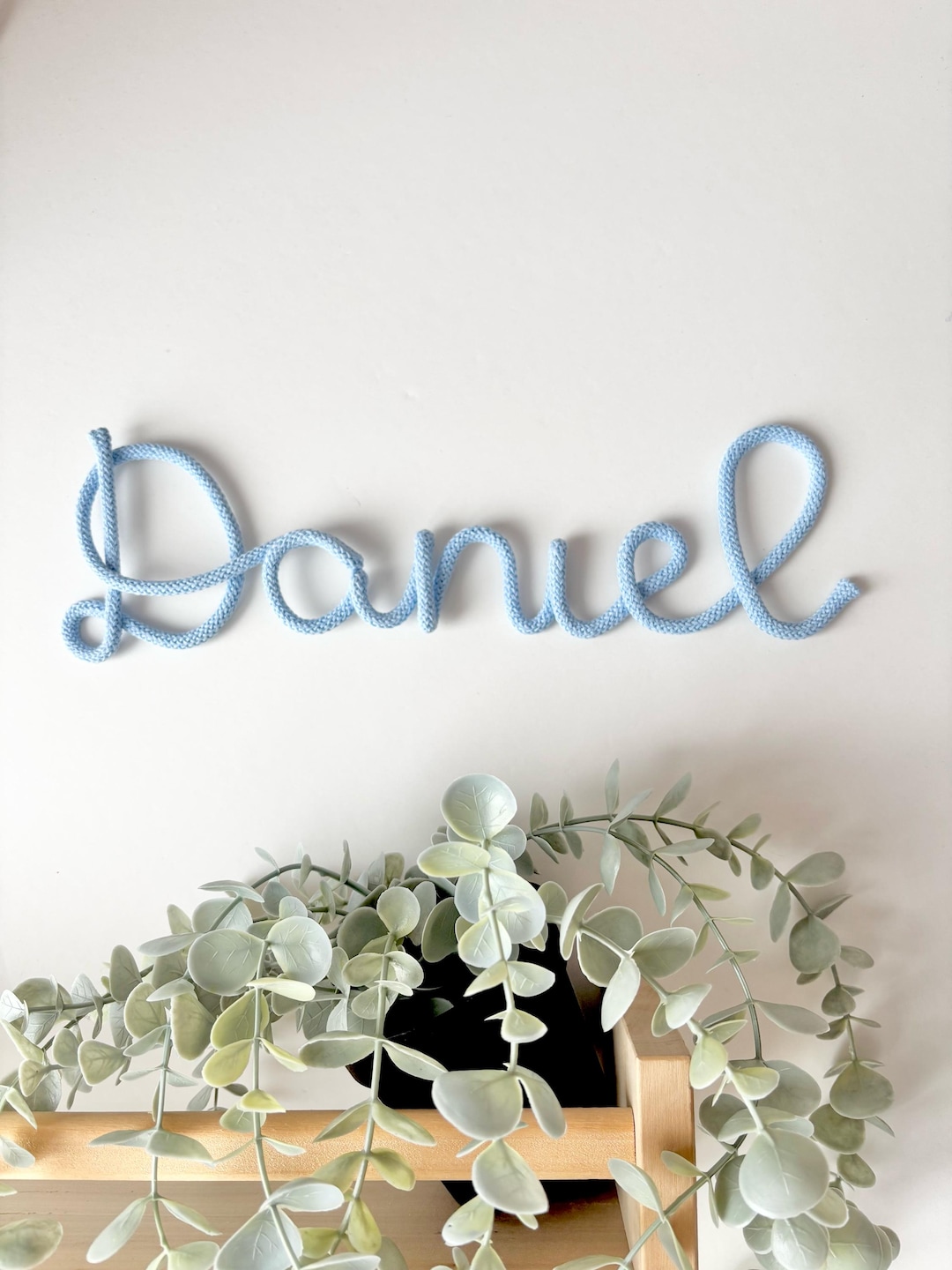 Knitted Rope Wire Words, Name Signs for Nursery Decor, Playroom or Baby ...