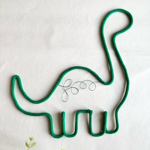 Rope wire Brachiosaurus dinosaur for kids room and nursery wall decor