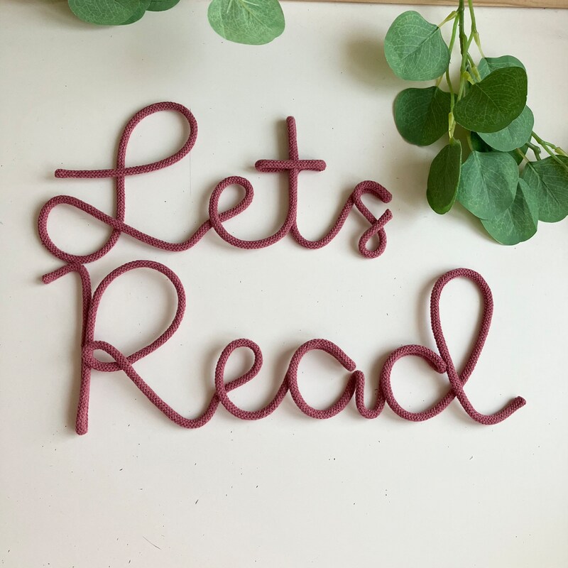 Lets Read Sign - Etsy
