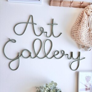 Placa de galeria de arte para decoração de sala de arte infantil, expositor de arte infantil, decoração de parede para sala de aula, sala de jogos, cantinho da arte, presente para pequeno artista