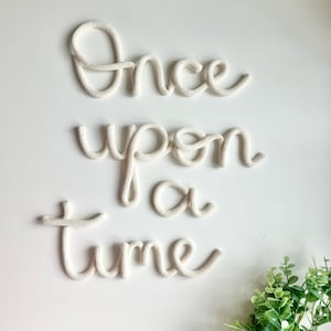 Once upon a time sign-perfect for nursery or book nook decor
