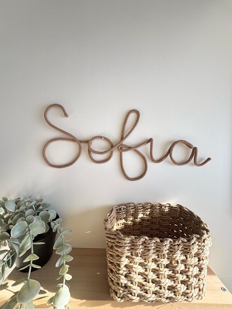 Personalisiertes Namensschild Tür Kinderzimmer – Babyzimmer Wanddeko für Neugeborene Bild 11