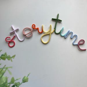 Storytime Wall Sign, Multicolored Nursery Decor, Book Lover Gift - Etsy