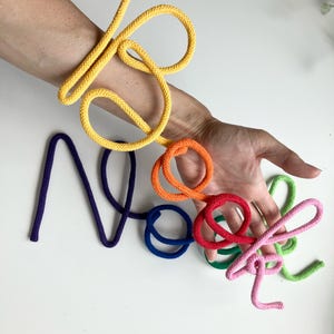 Handmade rope and wire Book Nook sign to  hang above kids bookshelf, nursery reading nook art.
