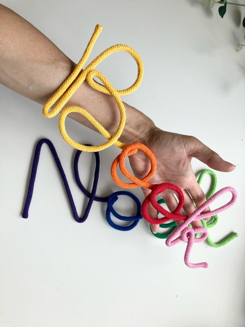 Handmade rope and wire Book Nook sign to  hang above kids bookshelf, nursery reading nook art.