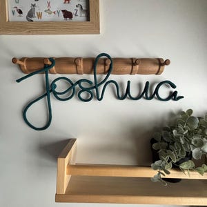 Personalisiertes Namensschild Tür Kinderzimmer – Babyzimmer Wanddeko für Neugeborene Bild 17