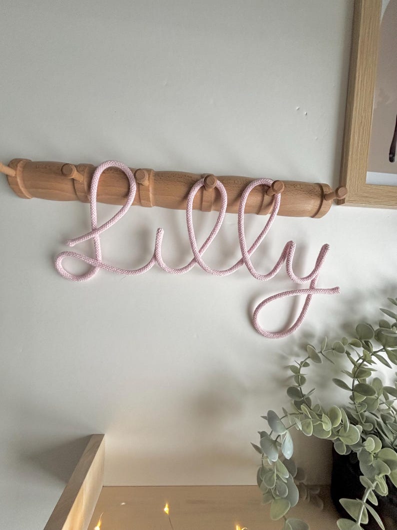 Personalisiertes Namensschild Tür Kinderzimmer – Babyzimmer Wanddeko für Neugeborene Bild 14