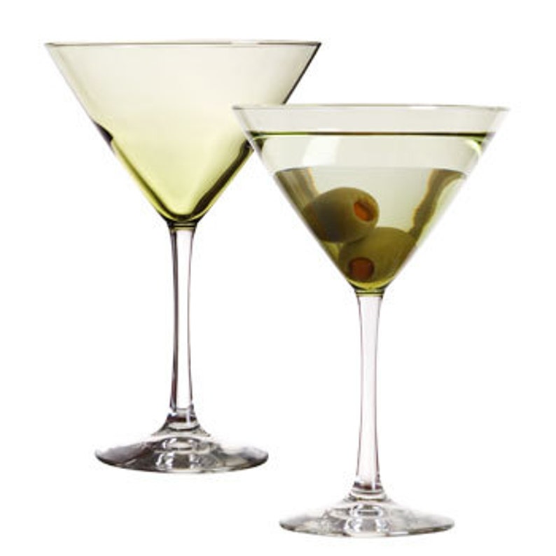 Stirred...not Shaken Martini-Gel Candle with Martini-Gin Scent. Candle is 6oz. American-made. Candle has an actual Olive inside candle. image 1