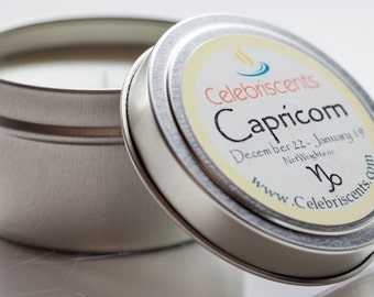CAPRICORN Zodiac Scented Soy Candle is steady and ambitious just like the Capricorn.  The candle aroma boasts some Myrhh and woodsy notes.