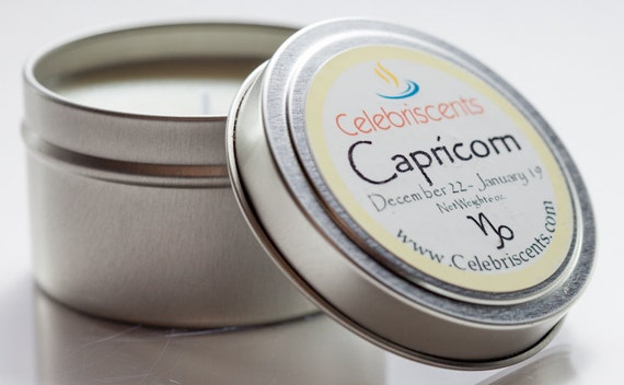 CAPRICORN Zodiac Scented Soy Candle is steady and ambitious just like the Capricorn.  The candle aroma boasts some Myrhh and woodsy notes.