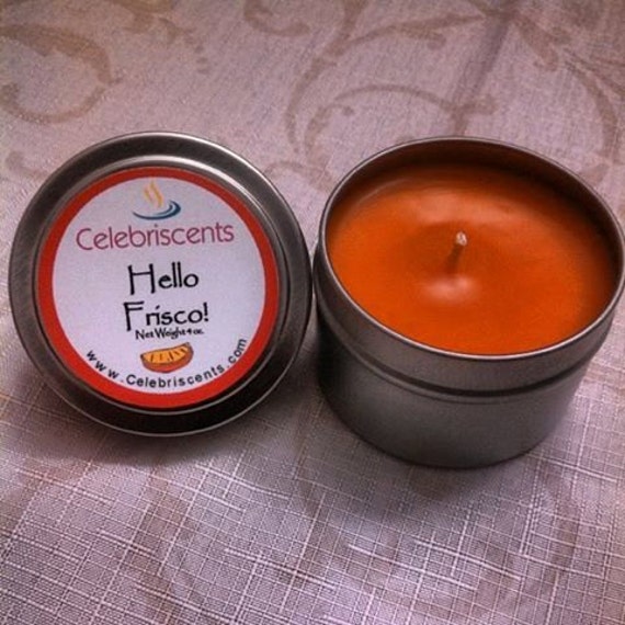 Rejuvenating Orange Scented Natural Soy Candle with true Orange Essential Oils inside.  This scented soy joy is a burst of sweet oranges.