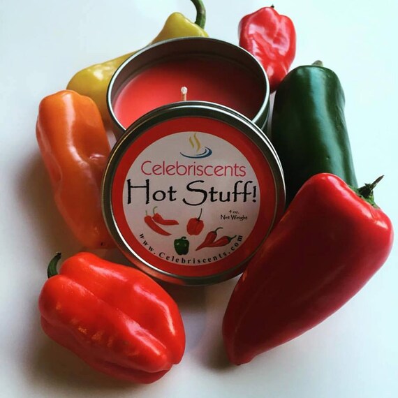 Spicy and Sassy Orange and Hot Peppers Scented Soy candle. This candle scent boast natural orange essential oils and a kick of spicy peppers