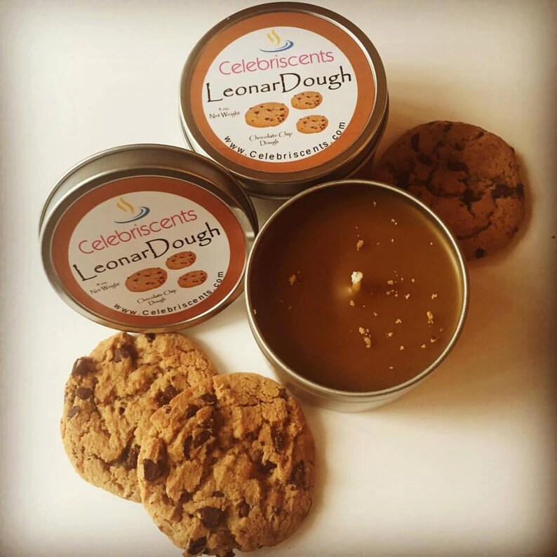 Chocolate Chip Dough Scented Soy Candle With Actual Chocolate Etsy