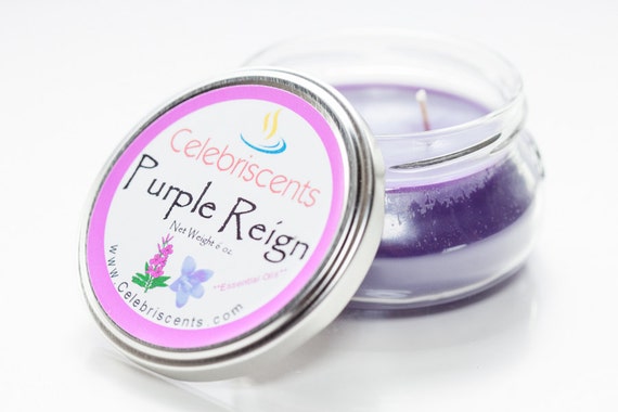 Majestic and soothing strong Lavender scented soy candle in handsome tureen glass.  This Purple Reign candle is royal and relieves stress.