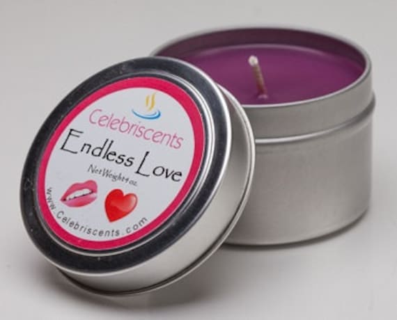 Stress-free and romantic cherry blossom-peach blend scented soy candle boasts a sexy aroma that makes cupid strike.  Valentine's calling!