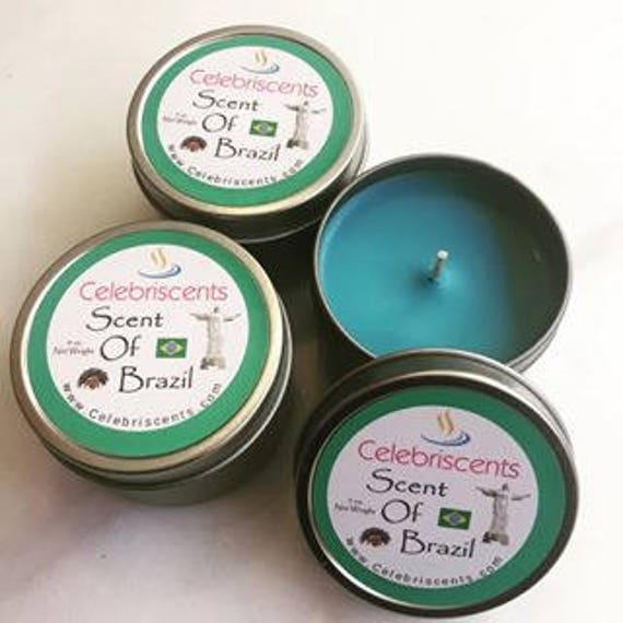Scent of Brazil shimmering tropical soy joy with an exhilarating Brazilian Blue Waters dreamy scent.  Clean tropical Sea Spray scent to go!