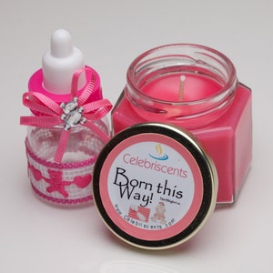Fresh Baby Powder Scented Soy Candle perfect for Baby Showers and Housewarming gift.