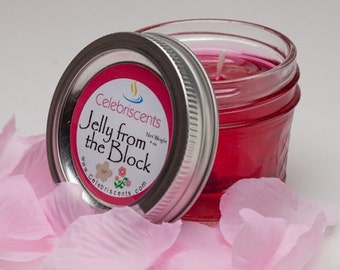 Luscious, sexy and entertaining gel scent of citrus fusion, cherry blossom, apples and peaches in fun glass jar with lid you get to re-use.