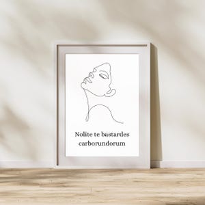 Handmaid's Tale Poster: Nolite te bastardes carborundorum Quote (Digital Download)