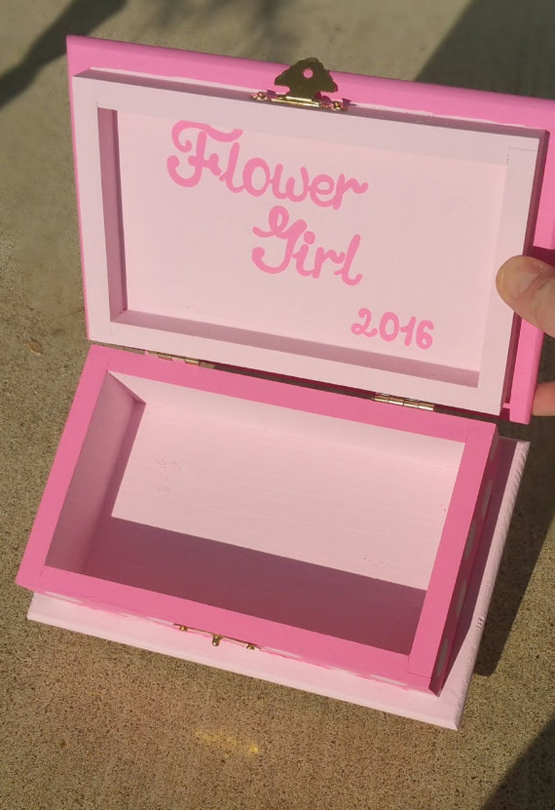castle jewelry box personalized kids jewelry box pink wood box toddler girl polka dots birthday gift