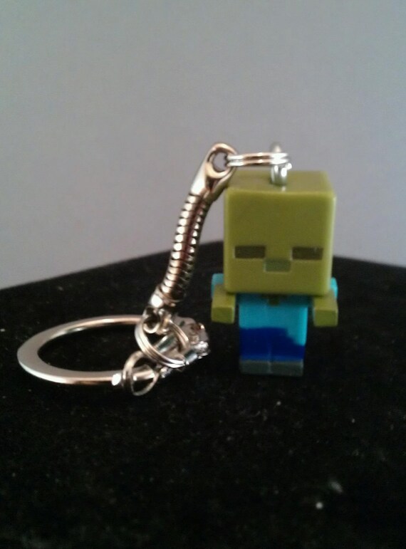 Items similar to Minecraft keychains / Minecraft zombie keychain