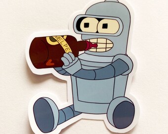 Baby Bender Sticker, Futurama