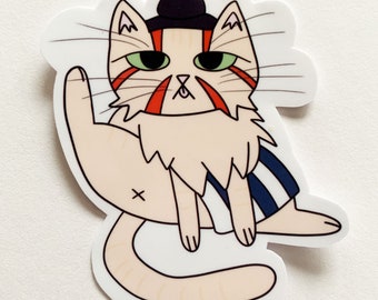 Street Fighter Cat Sticker, orange cat as E. Honda