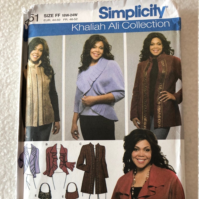 Simplicity 5074 Sewing Pattern, Khaliah Ali Collection Women's Pullover Dress In 2 Lengths Or
